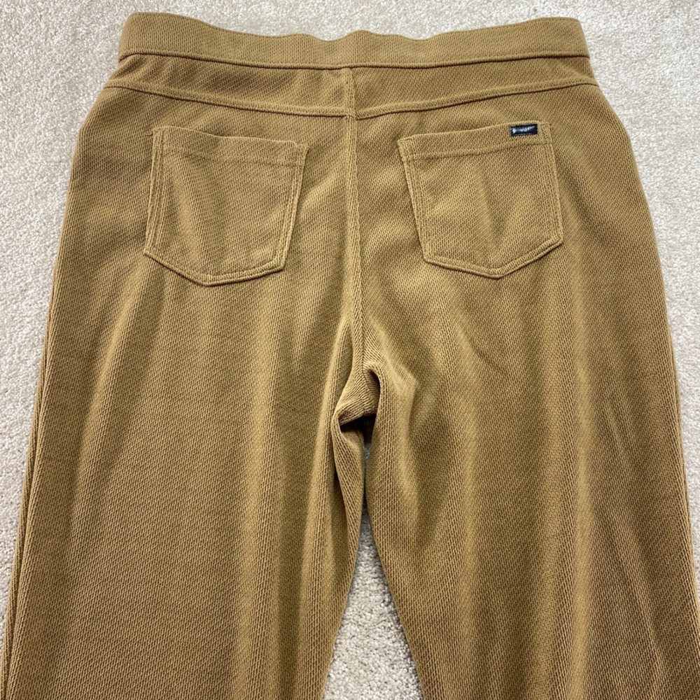 HUE Pants Womens XL Brown‎ Textured Corduroy Knit Pull On Pockets High Rise - Picture 9 of 11